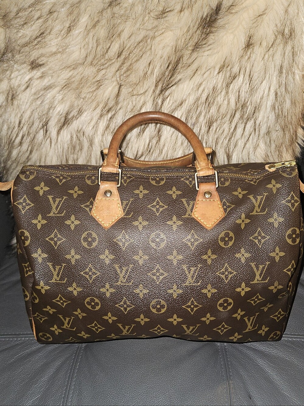 Louis Vuitton Monogram Speedy 35 W/ Free Wallet - Picture 5 of 13